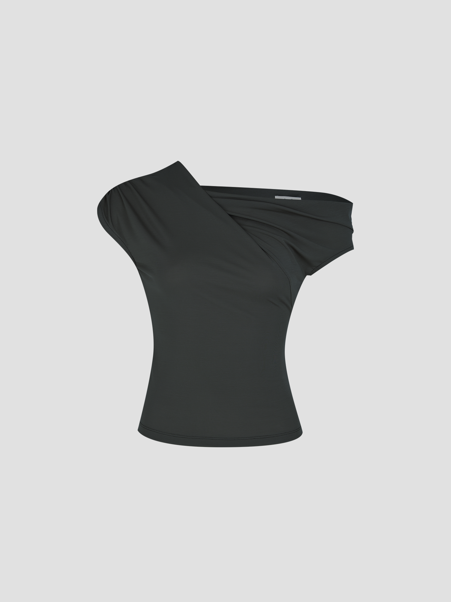 預購_Satva Unbalanced Off-Shoulder T-shirt by Conch