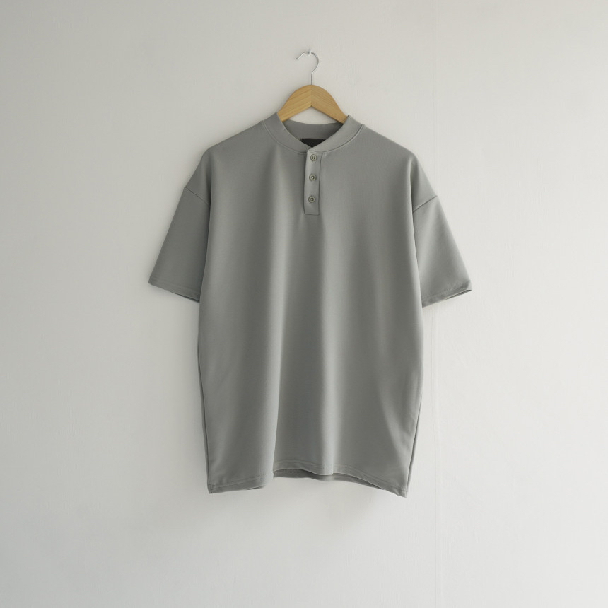 BEST | 🇰🇷亨利領3鈕扣Tee 