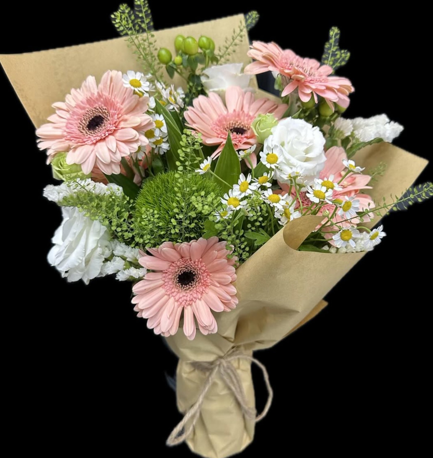 Charming Pink Gerbera Daisy Bouquet