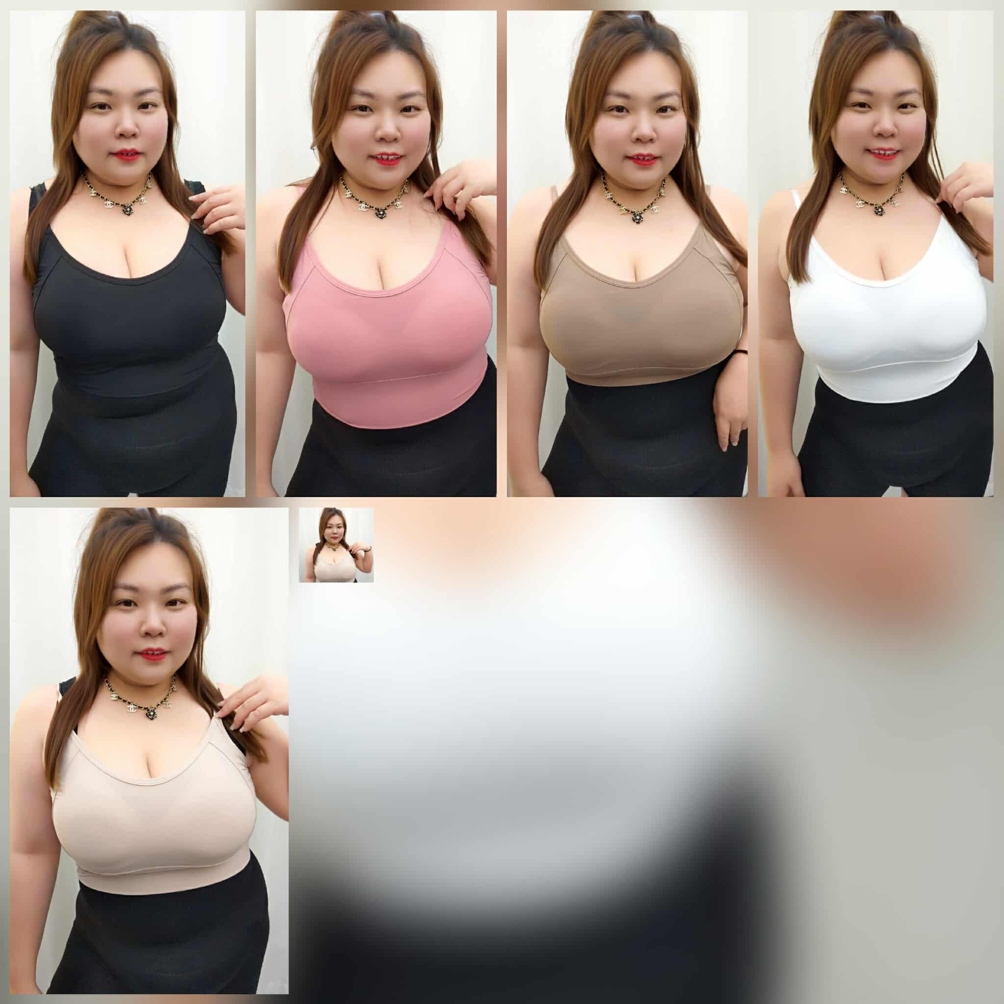 TW#8365 可调整附垫冰丝短版内搭