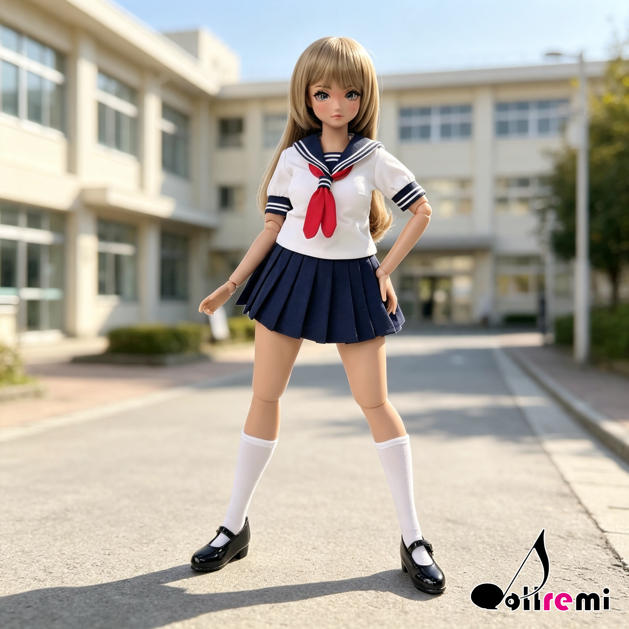 【dollremi】(P026) 短袖校服 Short-sleeved school uniform