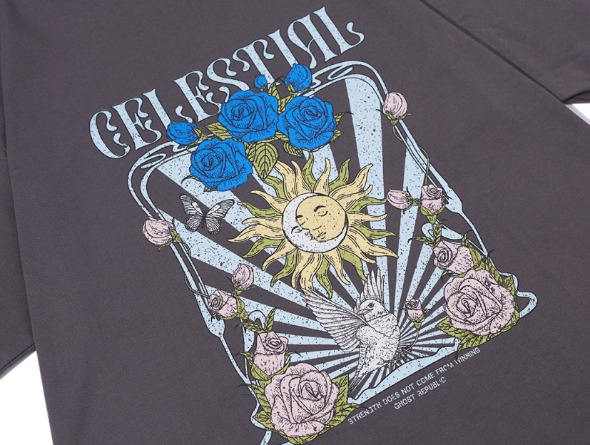 韓國品牌 GHOST REPUBLIC│SunShine Over-fit Short Sleeve T-shirt