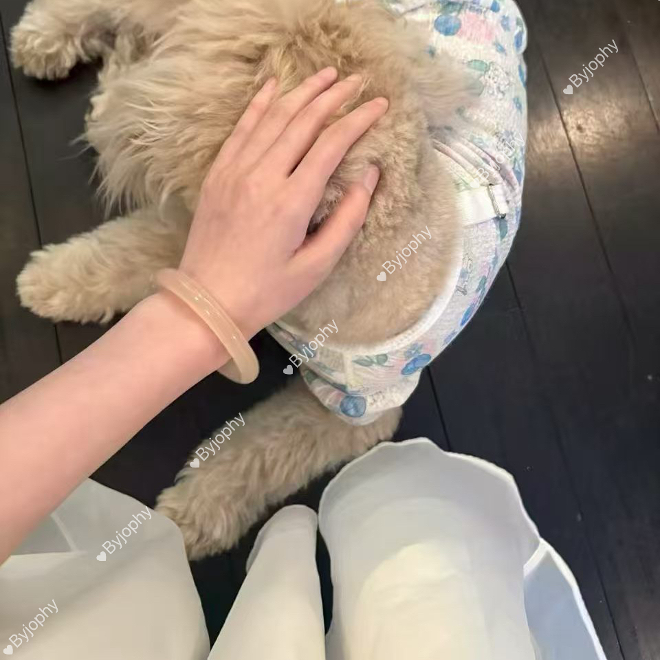 西柚藕粉玉手镯