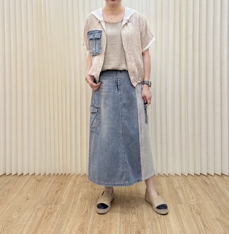 歐洲牛仔拼布裙 M614 MPL6163479