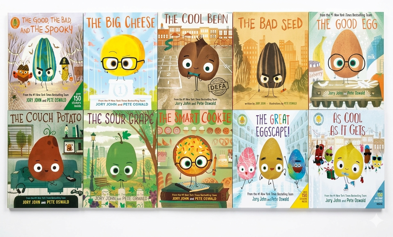 The Bad Seed Collections (10 books)  By Jory John  & Pete Oswald |壞種子| 食物與心情系列  |  B428	
