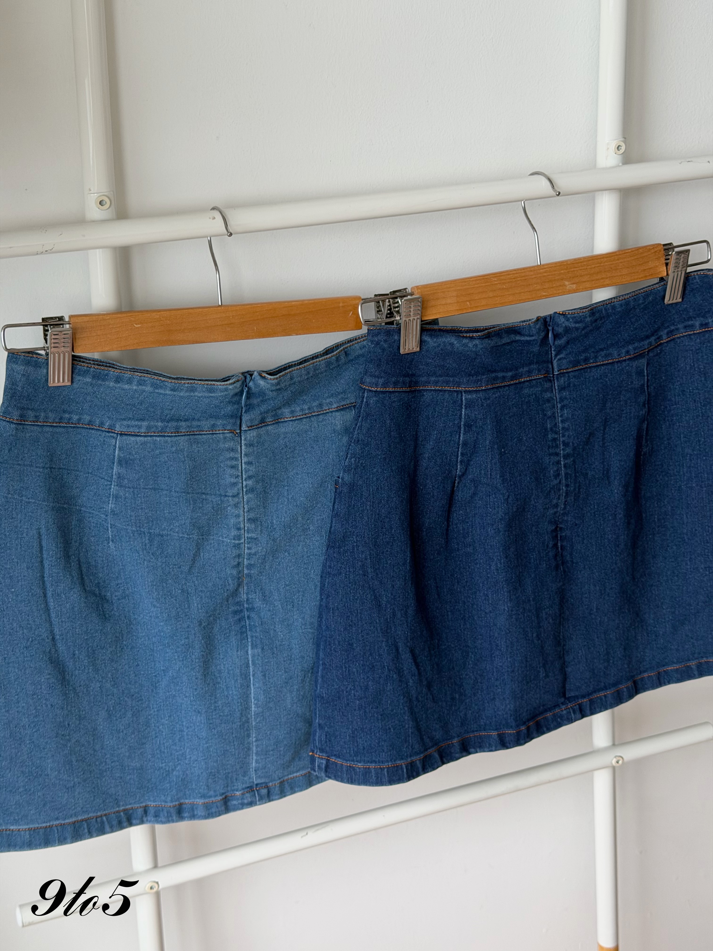 D2375 CNY Denim Matching Set - Dark Blue & Light Blue 