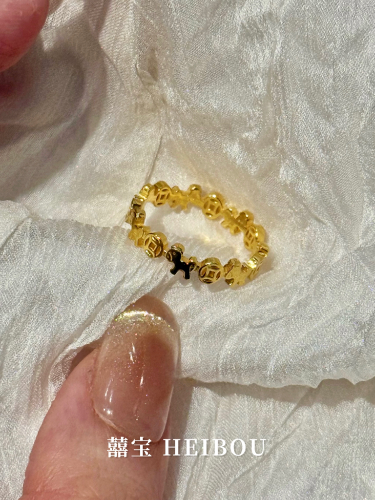 【马年爆款】金币小马戒指