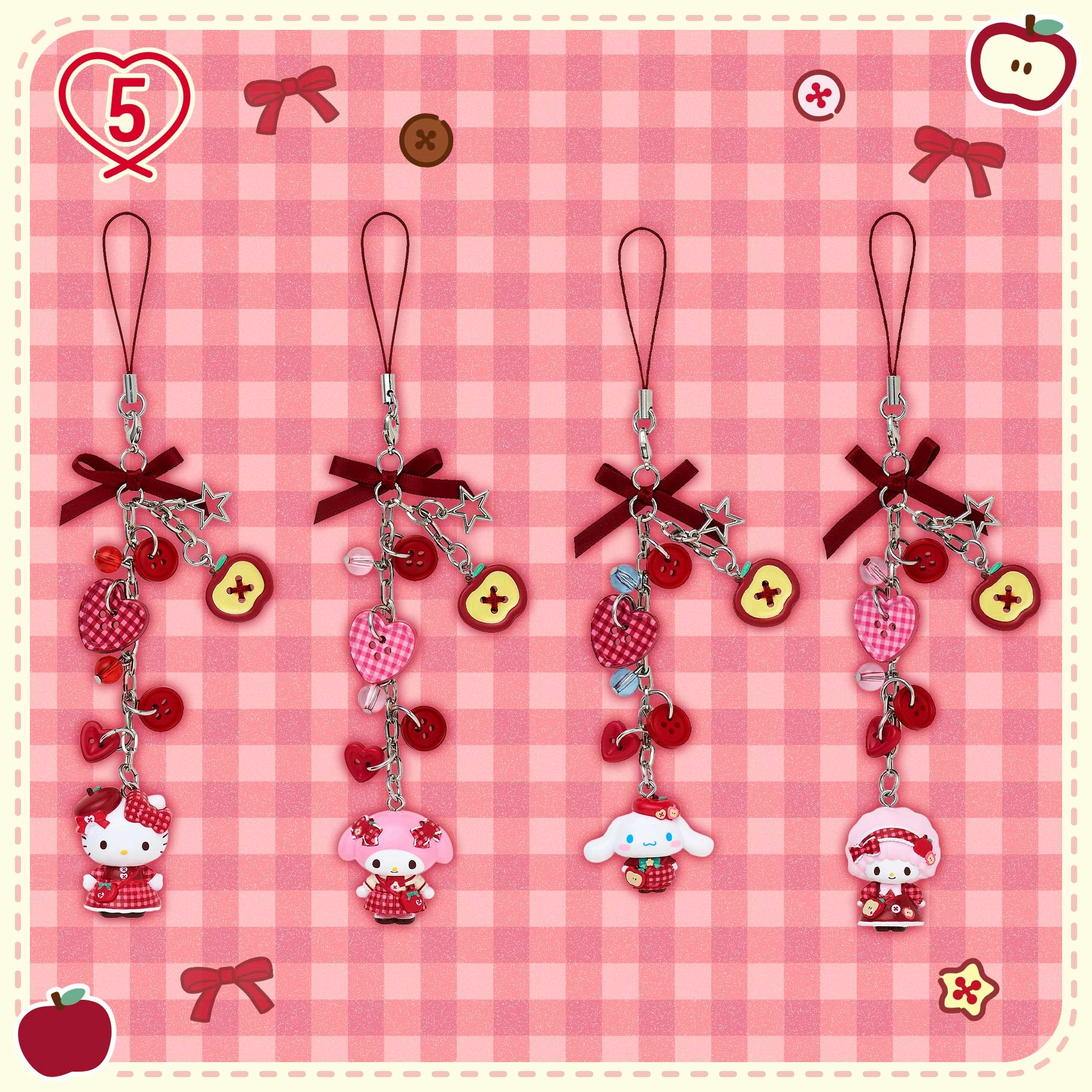 🌸 【預訂】Autumn Apple Series-No.5-電話掛飾