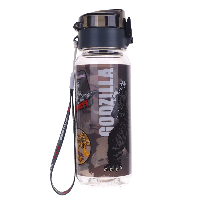 Godzilla 530ml BPA & BPS Free Water Bottle with Strap 膠水樽連手繩