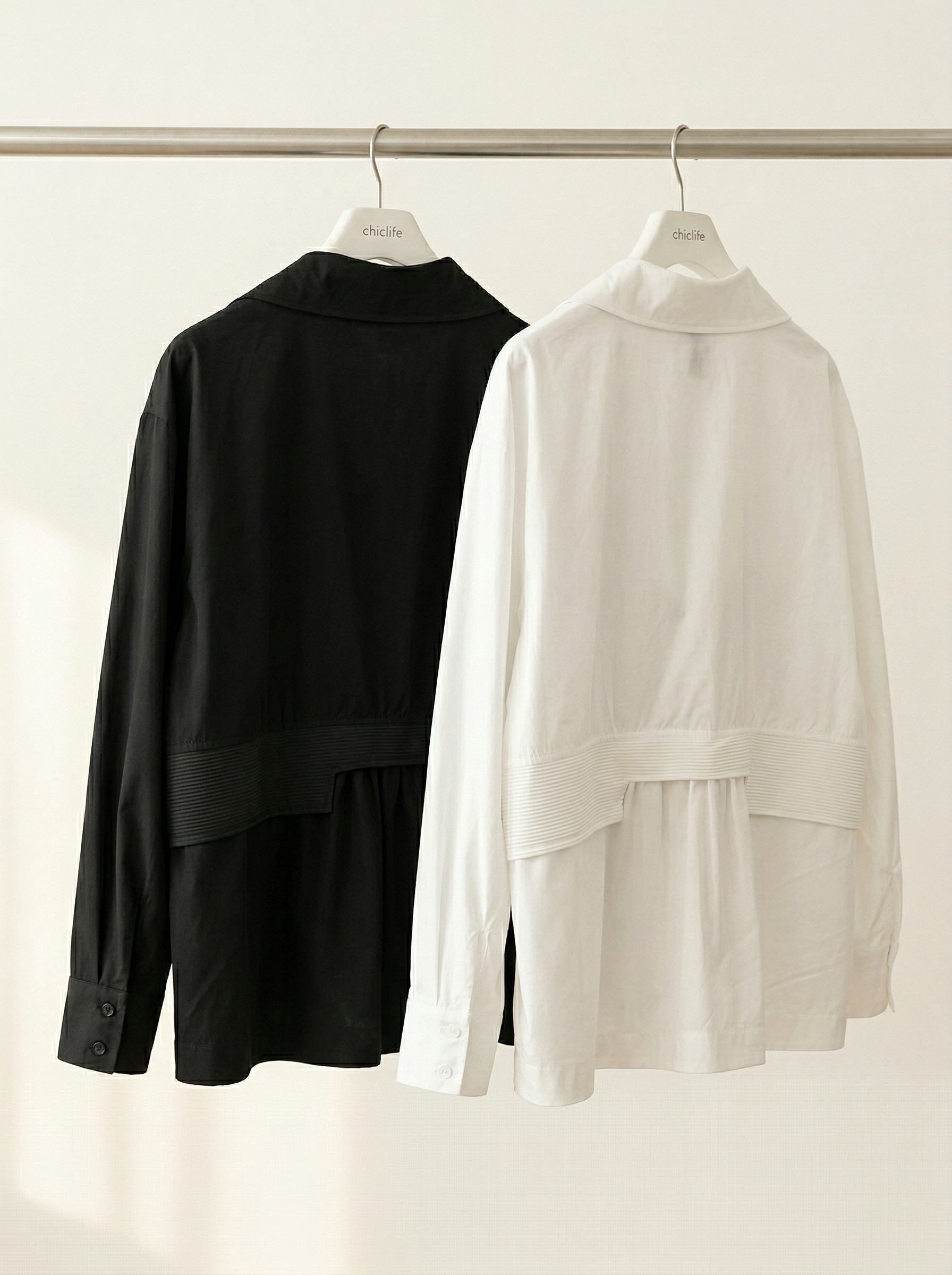 條紋大口袋襯衫