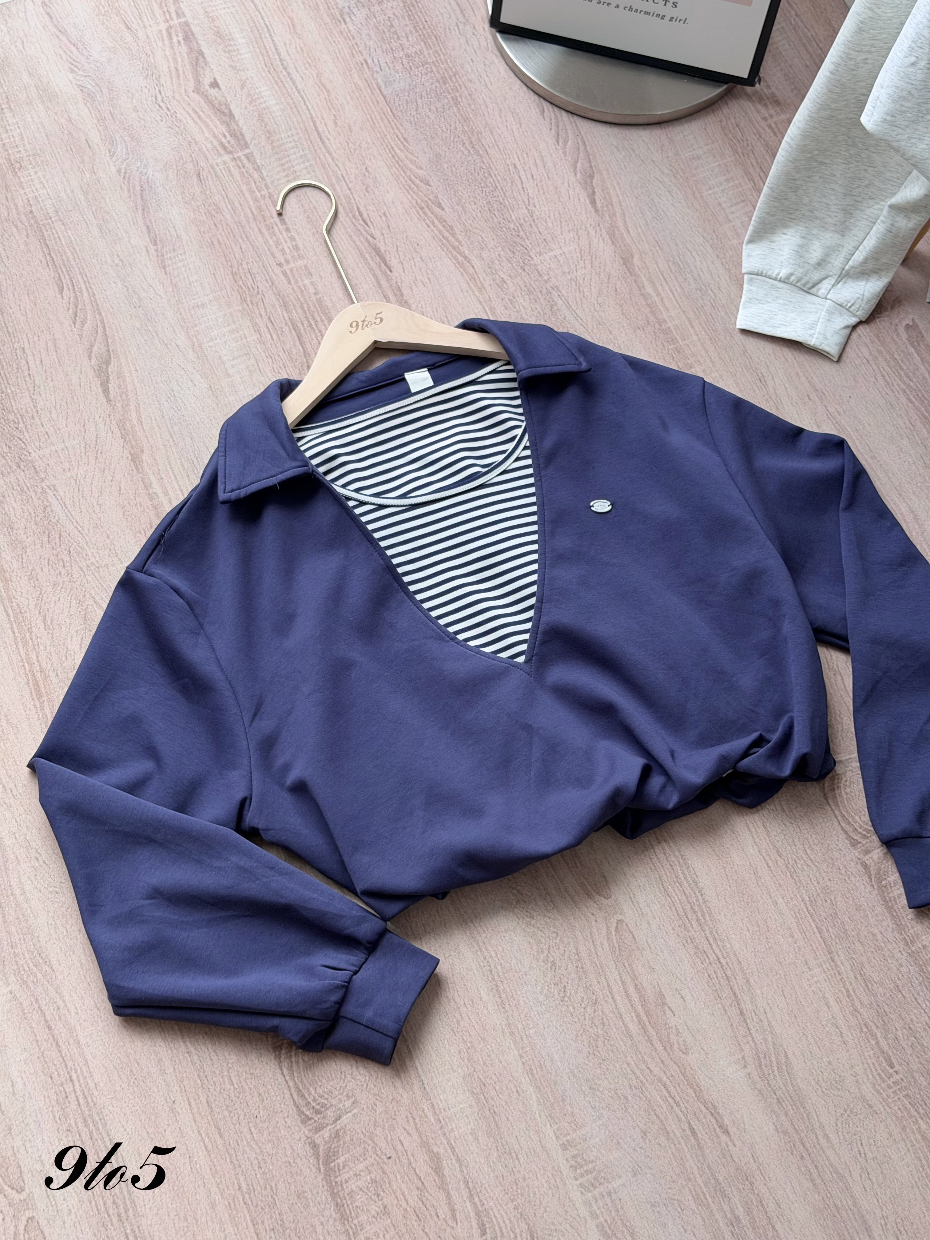 T4532 Fake Two-Pieces Sweatshirt - 3 Colors 