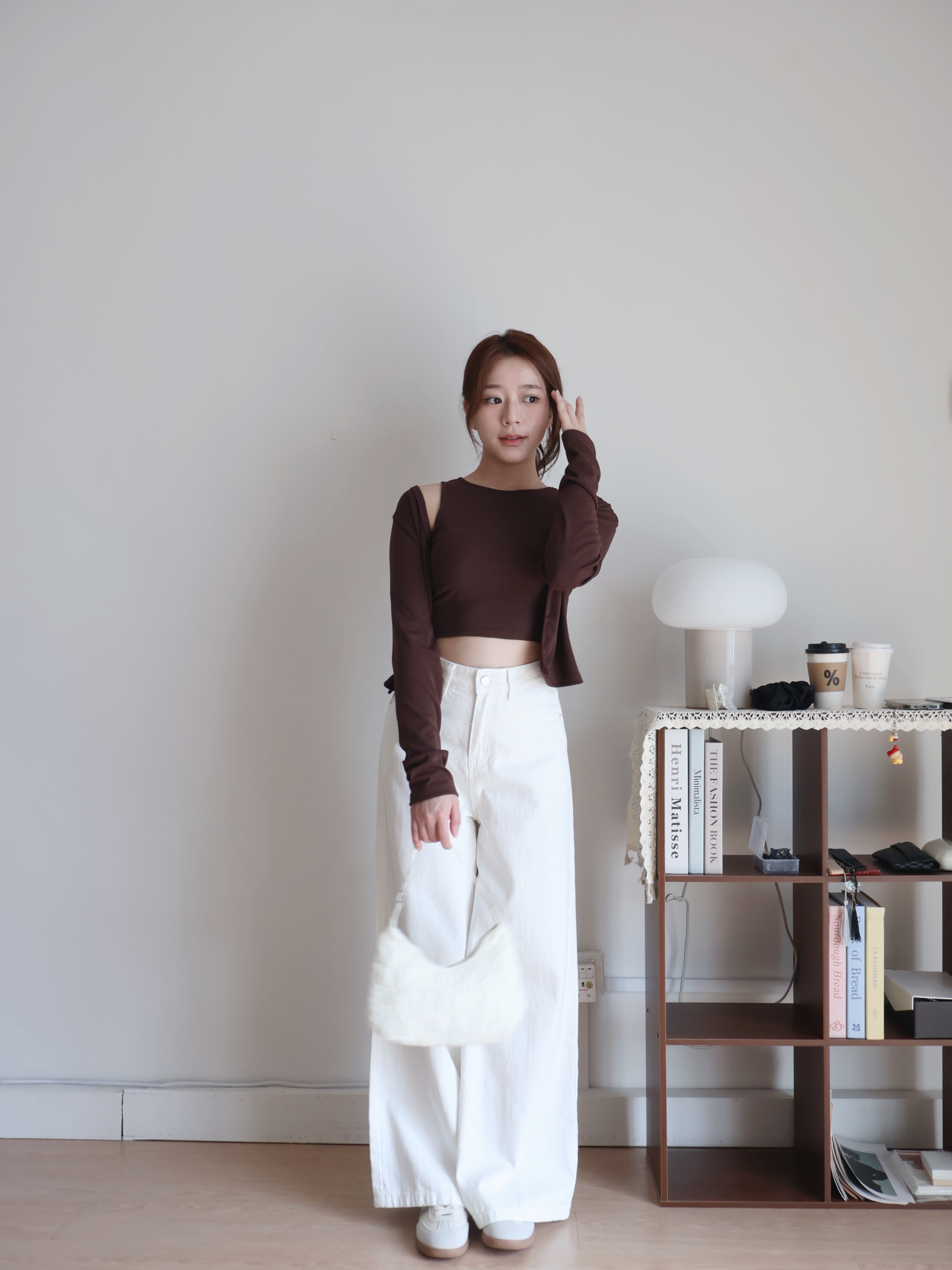 Hanna Wide-leg Jeans | White