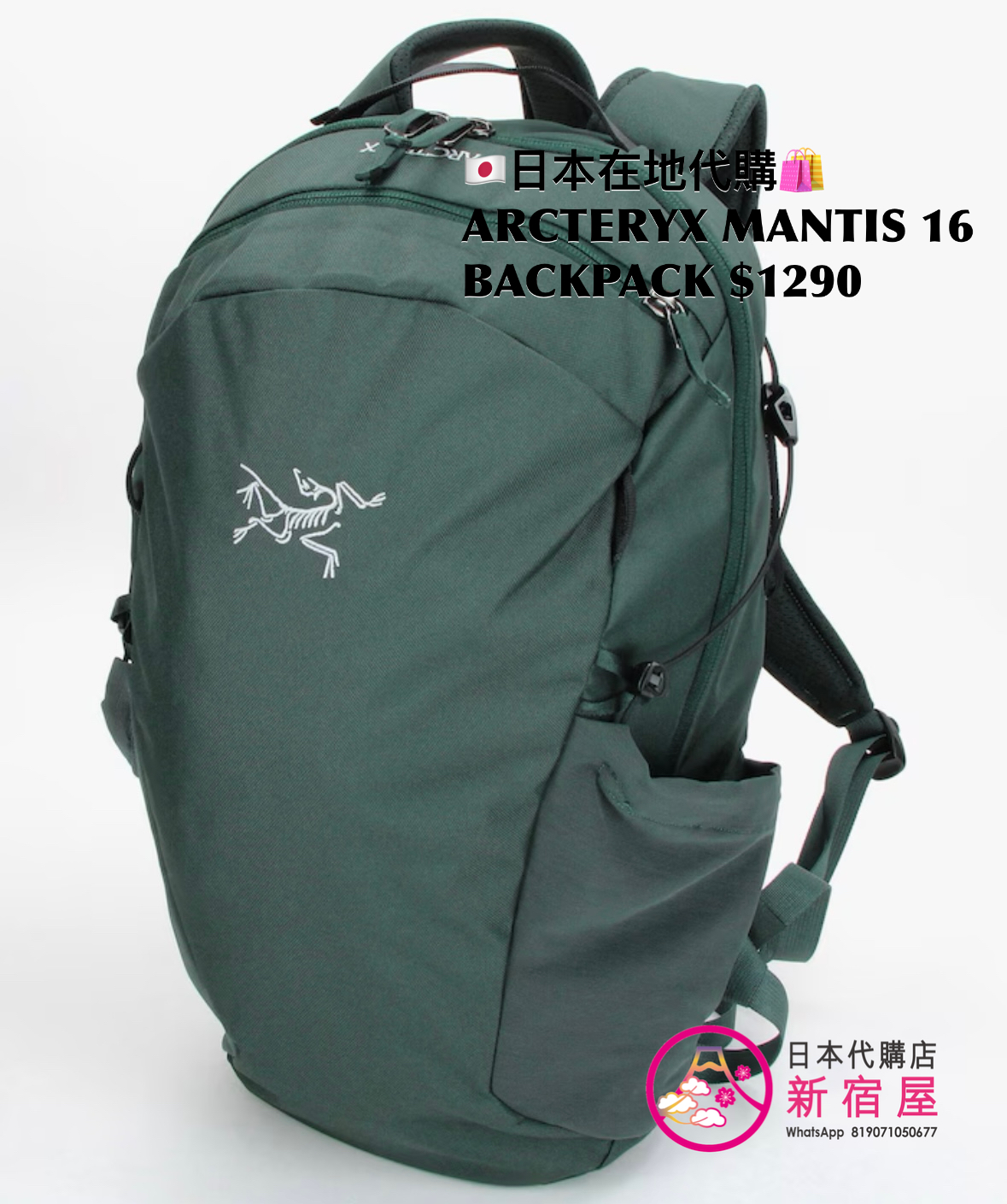 ARCTERYX MANTIS 16 BACKPACK