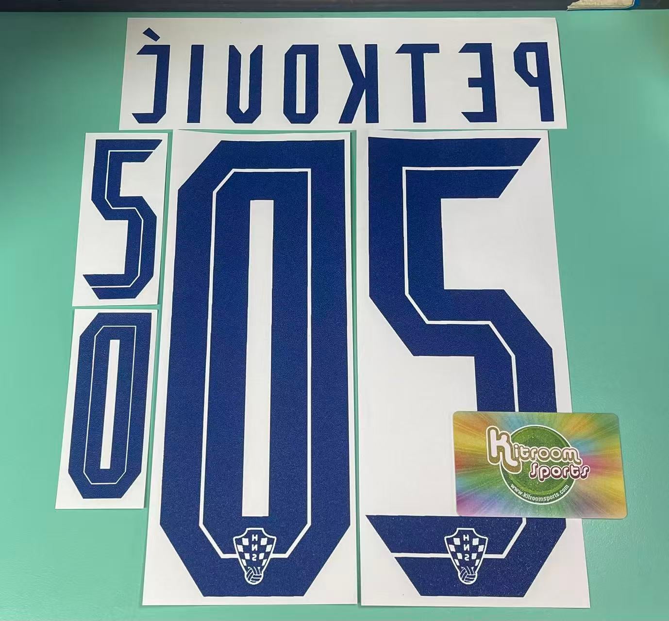 2020 Croatia Home Nameset #20 Petković