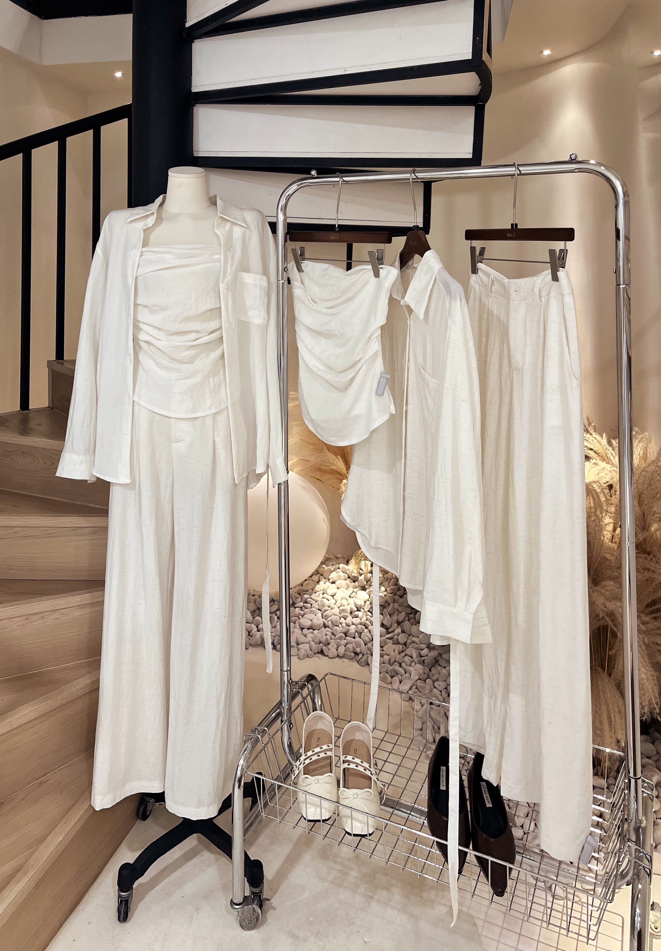 棉麻极简三件套