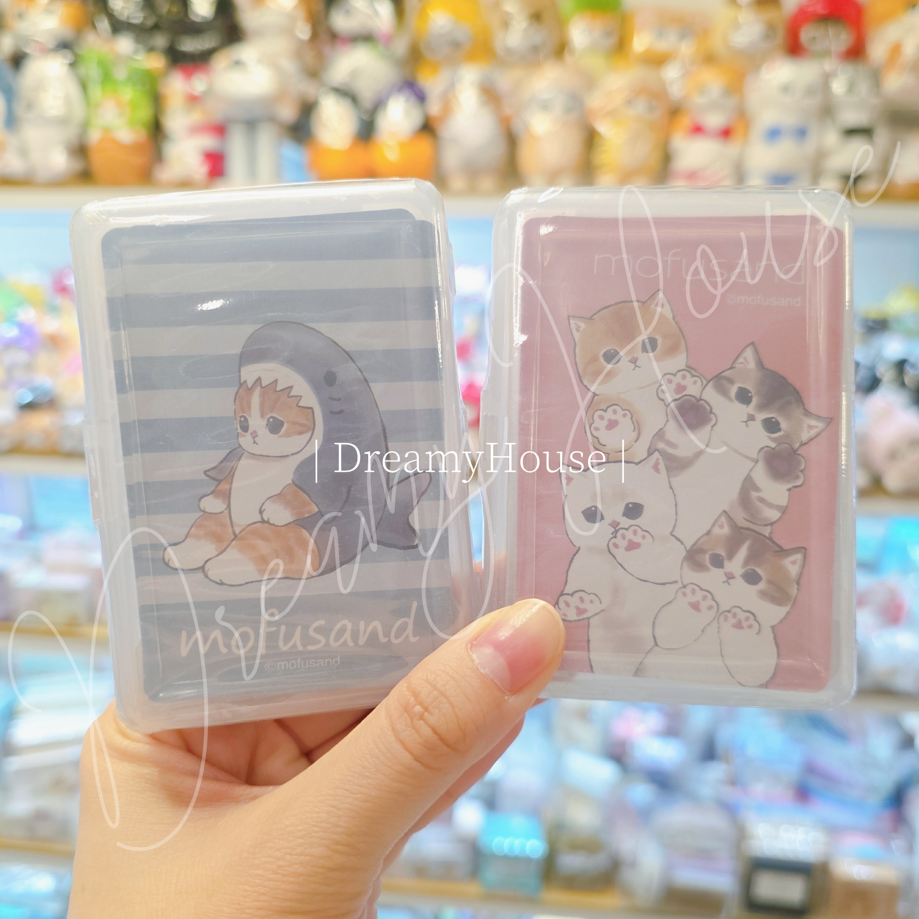 台灣 Mofusand貓咪 鯊魚貓 啤牌