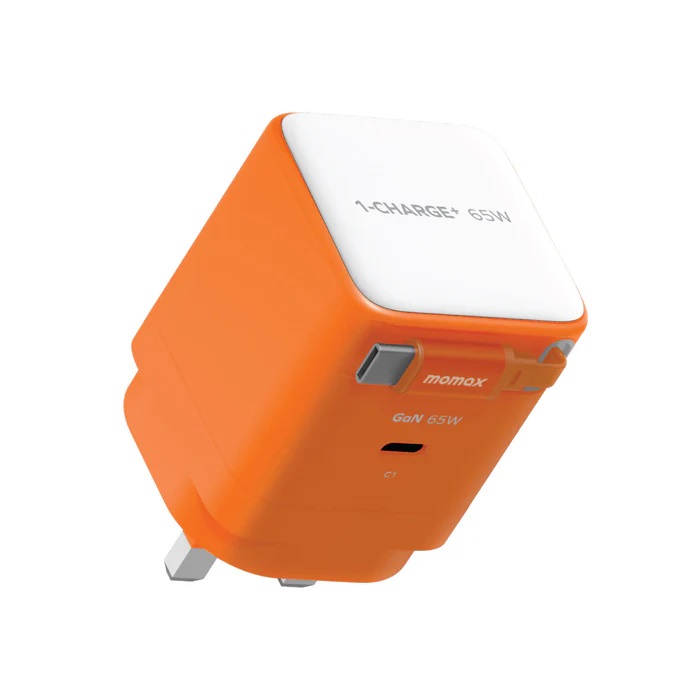Momax 1-CHARGE+ 1 連接埠 GaN 65W 充電器，附可伸縮 USB-C線-UM76