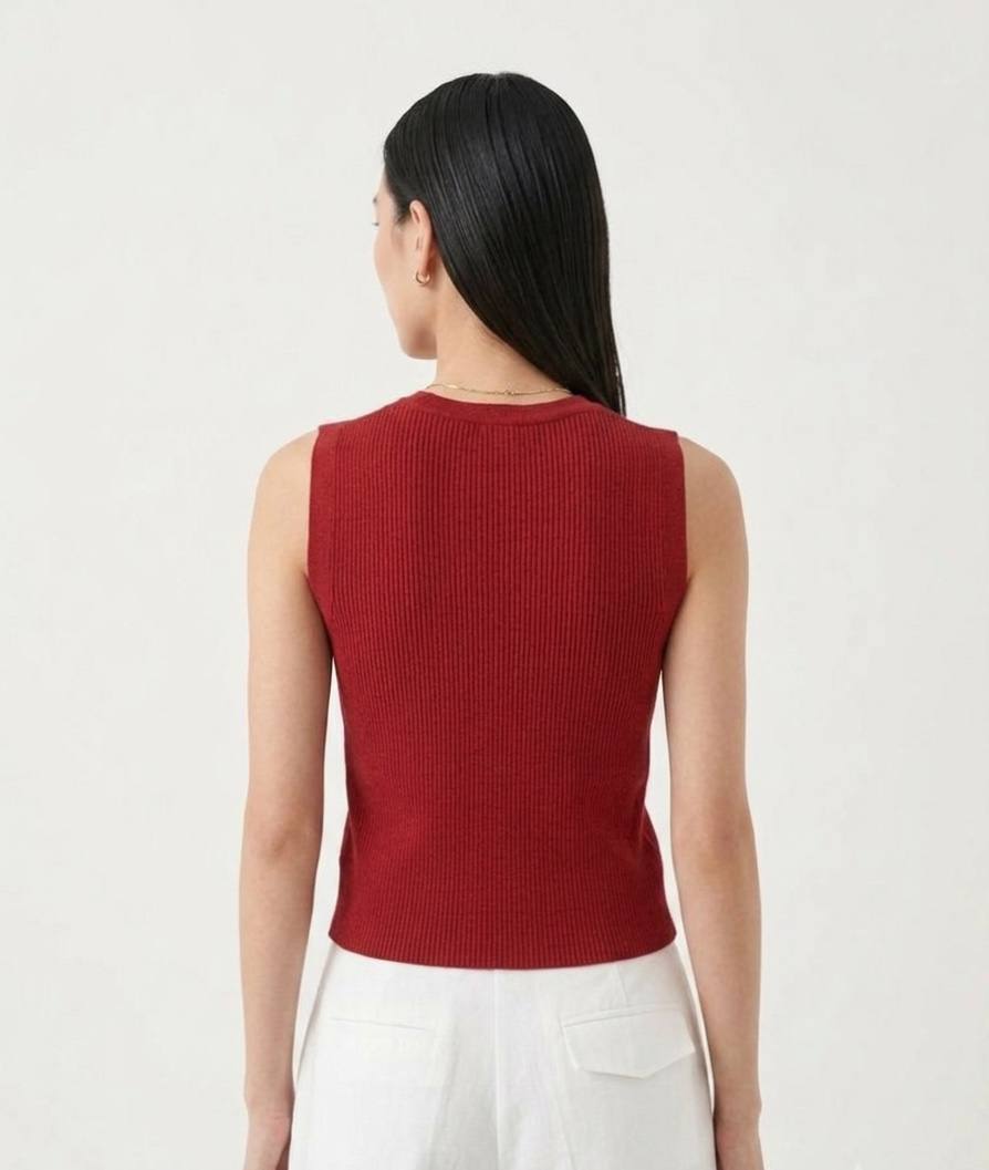 W8366 - Knit Vest
