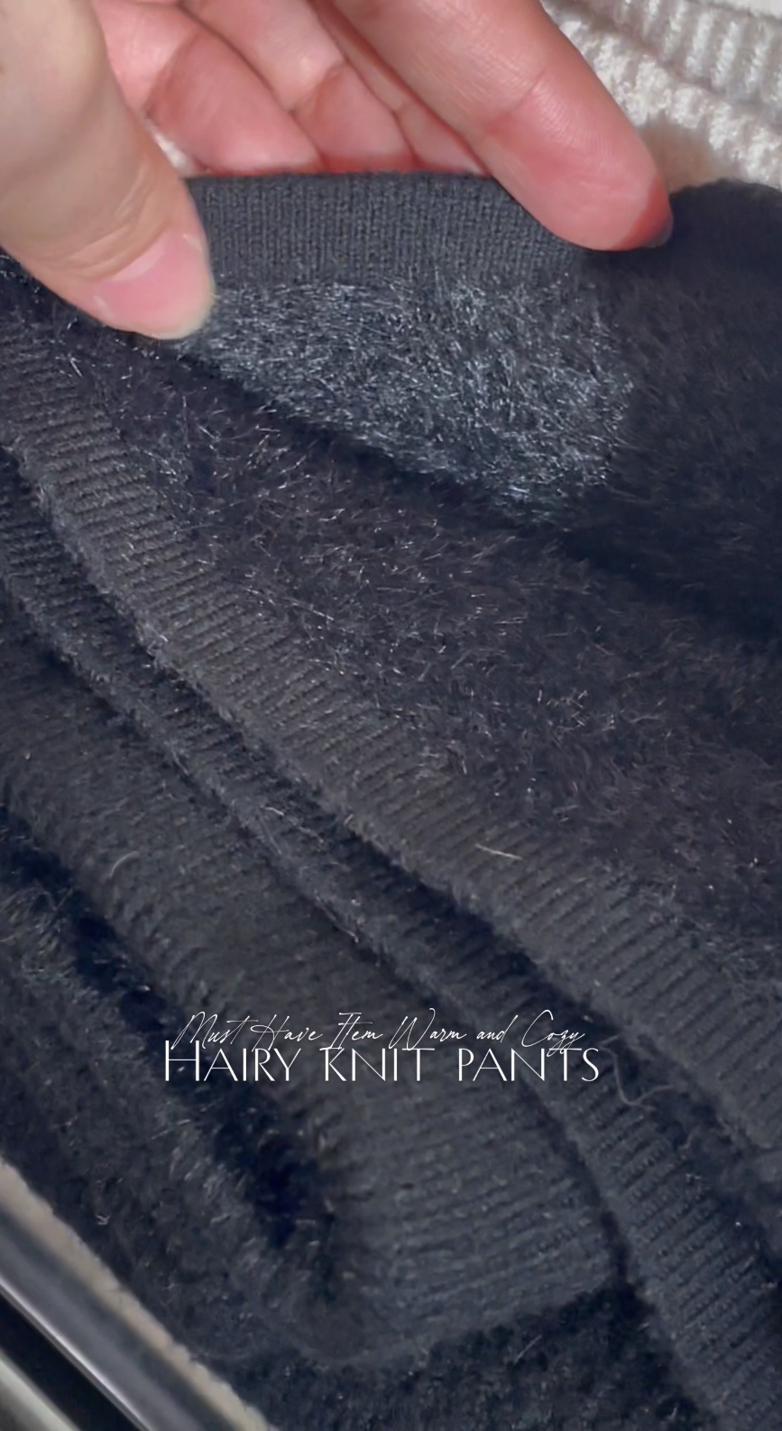 ❄️| HAIRY KNIT PANTS | 毛毛內裏
