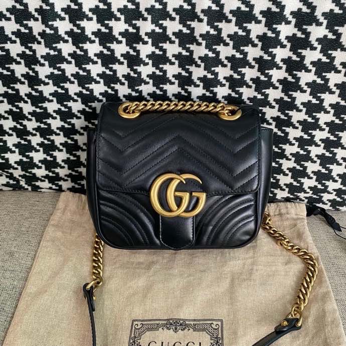 【預訂貨品】GUCCI 黑金方胖子
