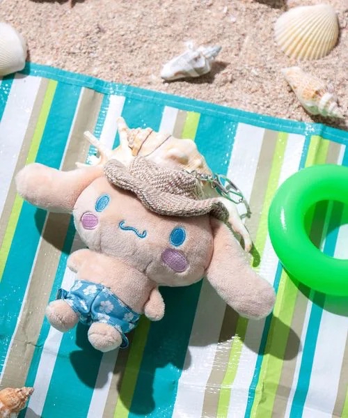 日本預訂📍日本Sanrio曬黑海灘造型公仔吊飾