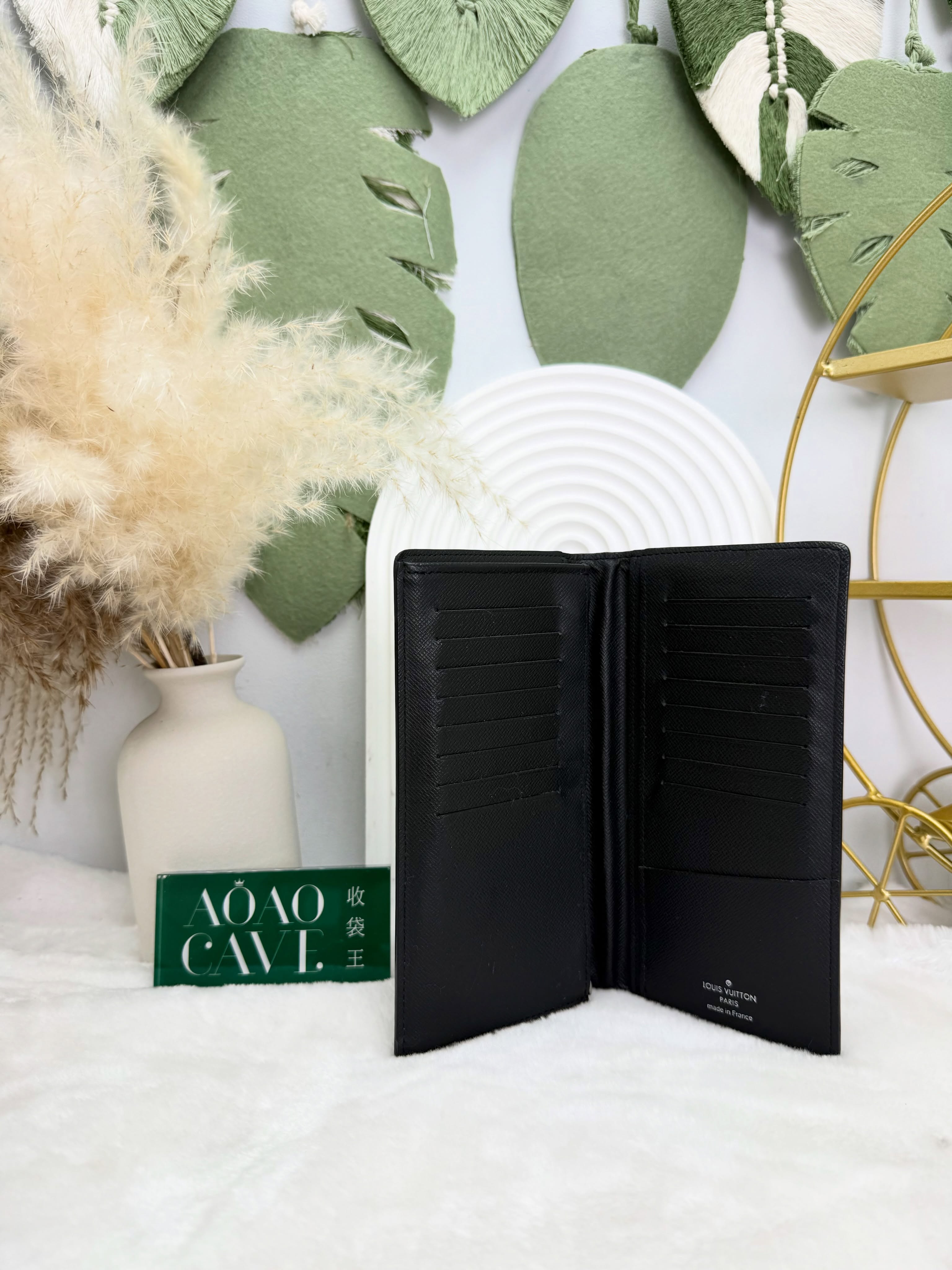 LV👜 PRE OWNED 🛍️老花黑色長銀包 晶片款 有盒有塵袋🖤