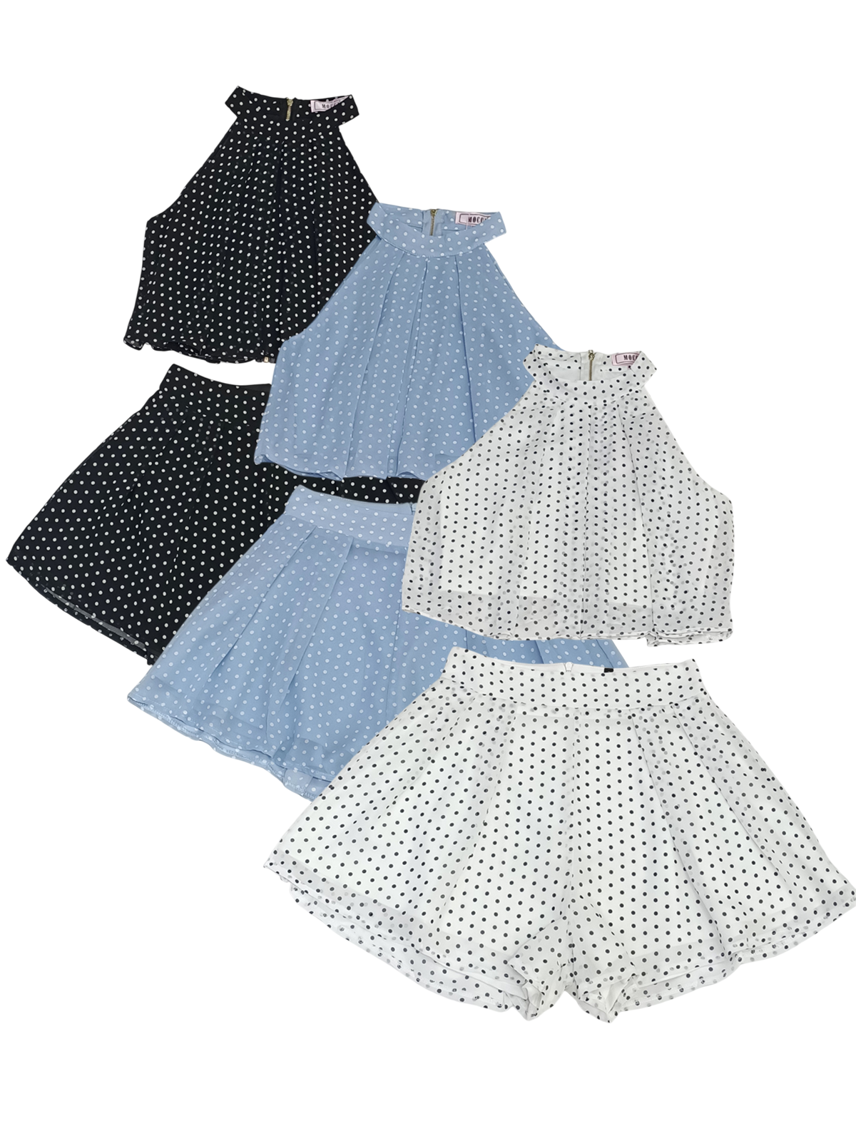 Aurielle Ruffle Halter Set M159