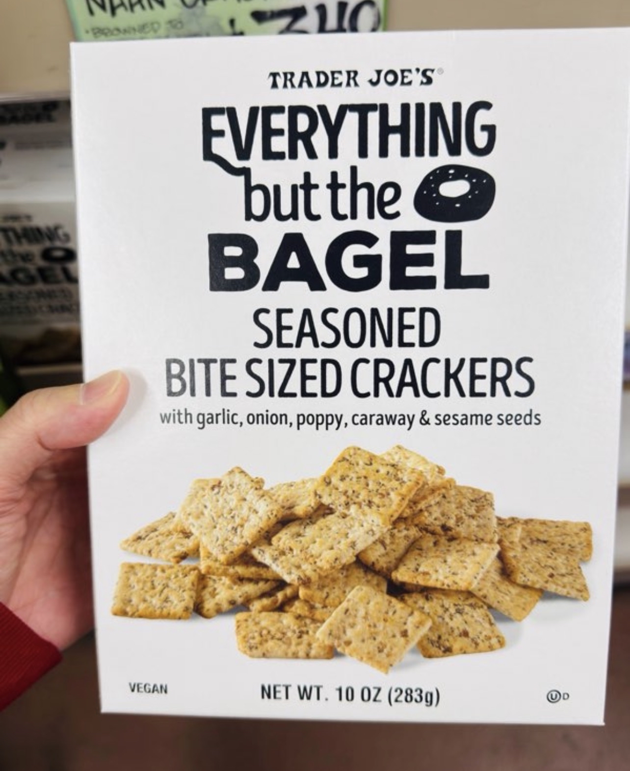 🇺🇸 Trader Joe's Everything but the Bagel Seasoned Bite Sized Crackers 283g  蒜香洋蔥芝麻味