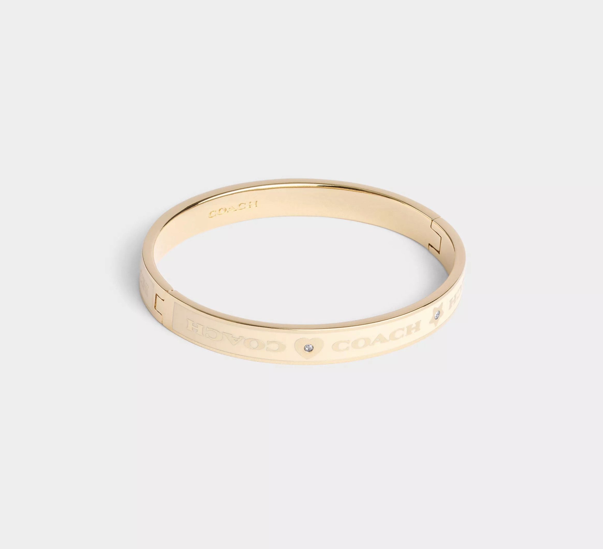 Coach Heart And Star Enamel Bangle 