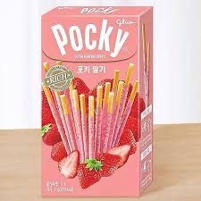 固力果（Glico）生產的草莓百奇（Pocky）餅乾