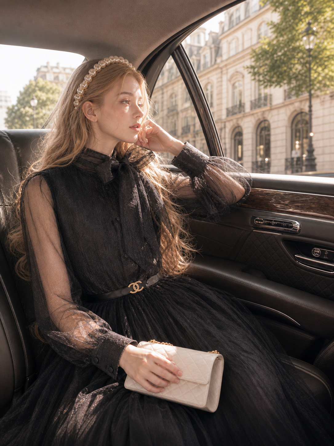 暗夜黑天鵝 ∙ 幻影柯根紗復古維多利亞上衣 Midnight Black Swan ∙ Illusion Organza Vintage Victorian Blouse