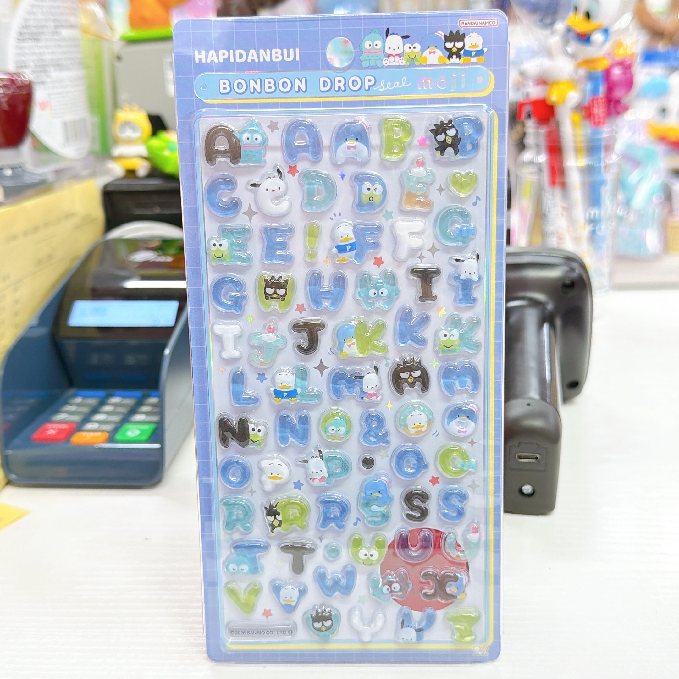 日本直送Sanrio新款字母bonbon drop貼紙