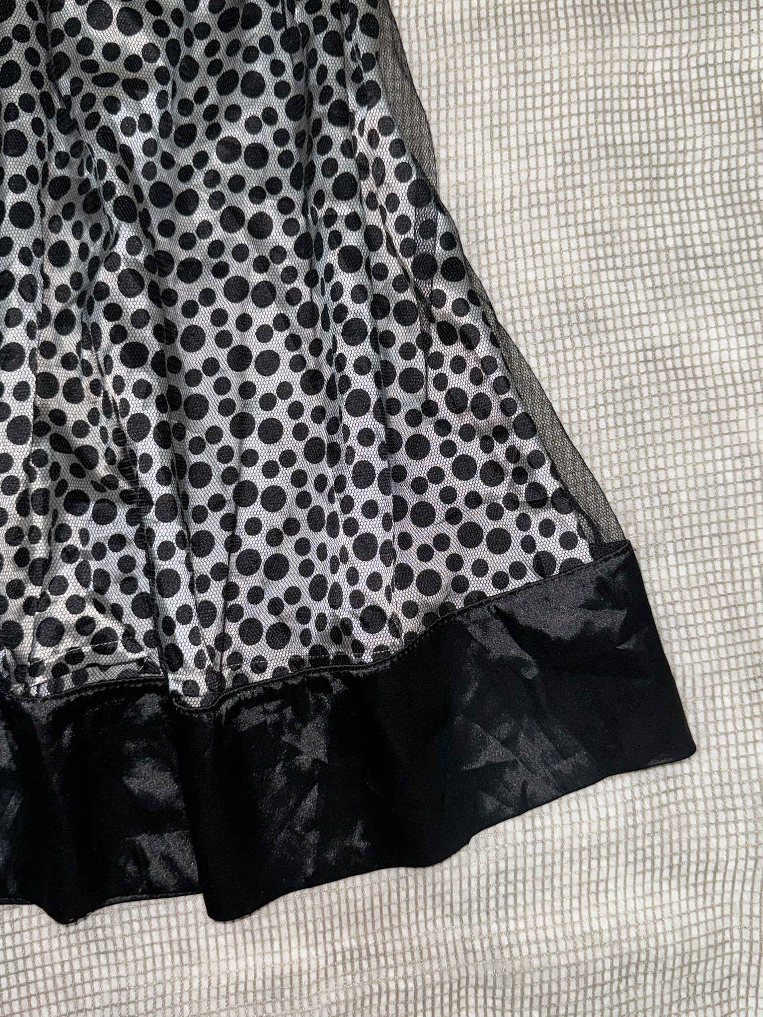 Polka Dot Strapless Mini Dress with Oversized Bow