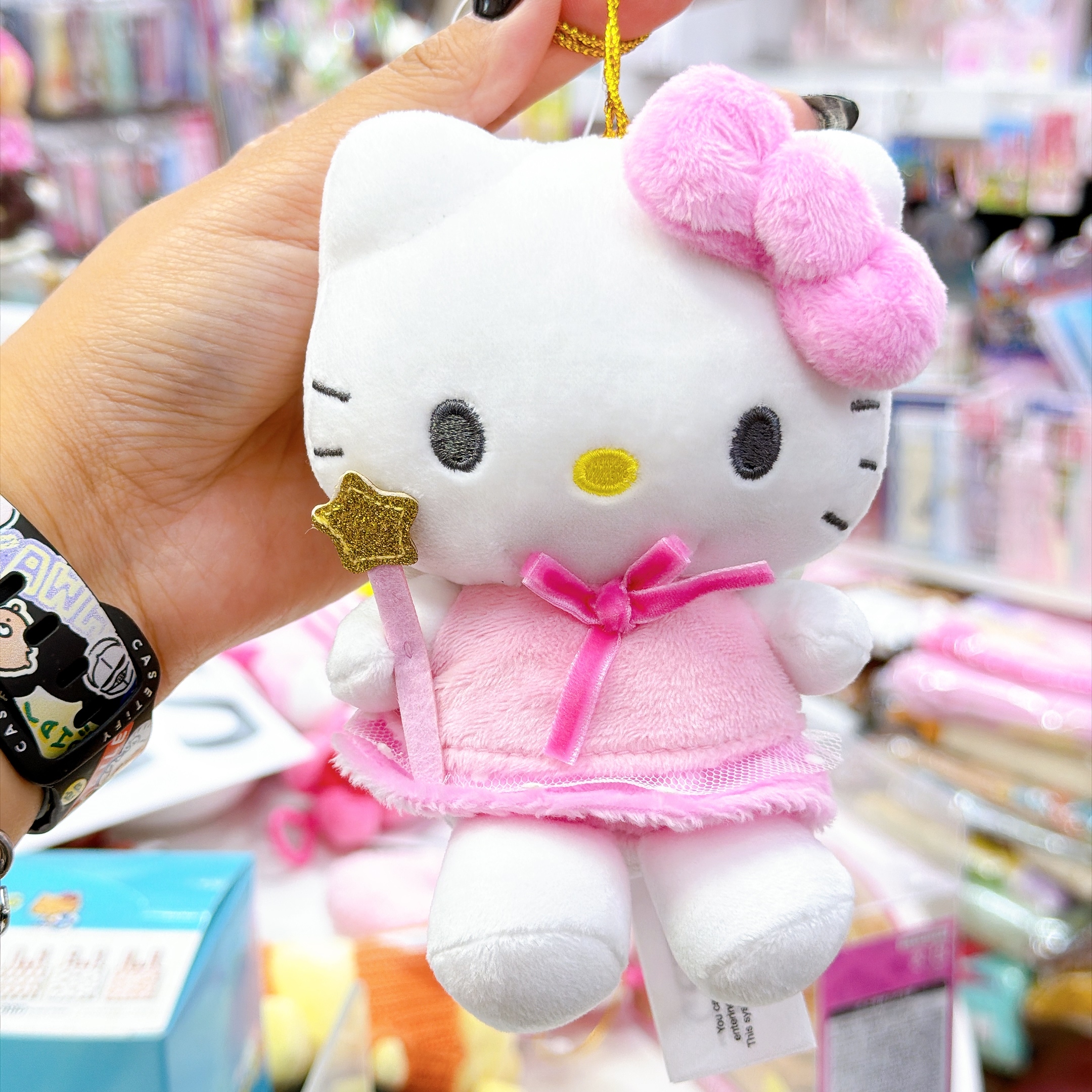 原裝行貨 Kitty粉紅聖誕節系列公仔掛飾