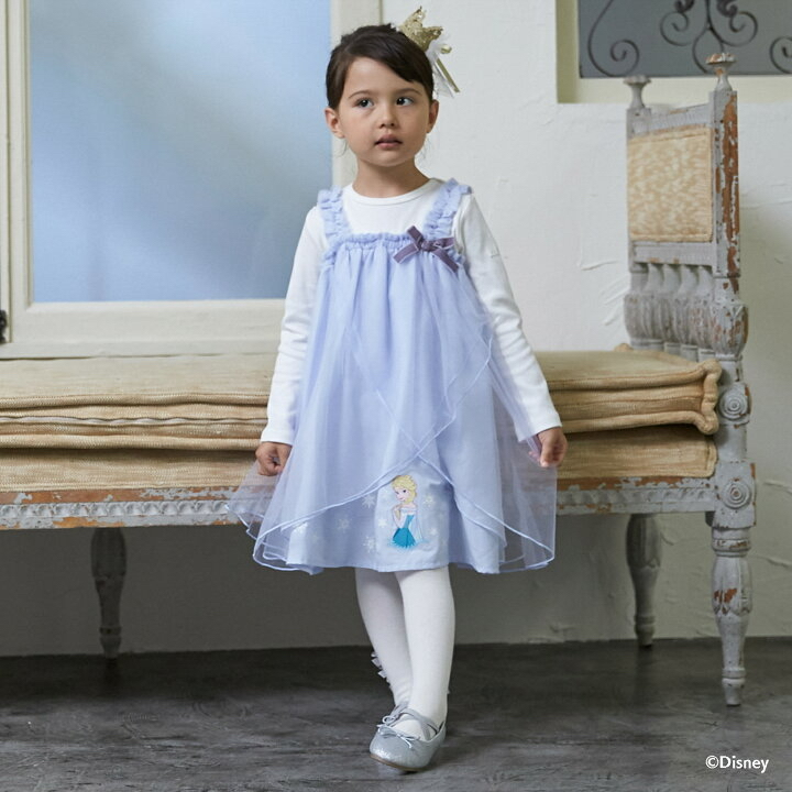 🇯🇵預訂 日本直送🇯🇵Petit Main x Frozen系列假兩件連身裙外套斜孭袋三件套裝