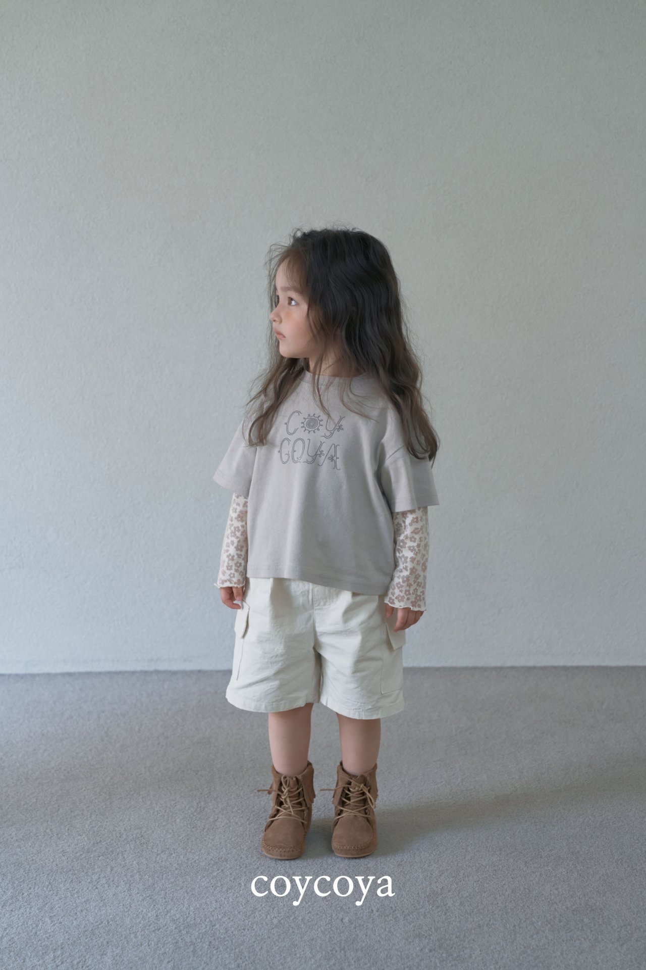 🌸預訂 韓國直送🌸🇰🇷COYCOYA兩色標籤復古寬鬆中長工裝褲