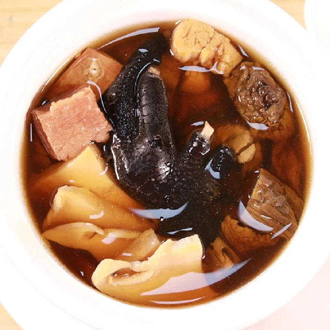 SOUP001 姬松茸響螺瑤柱雲腿烏雞湯