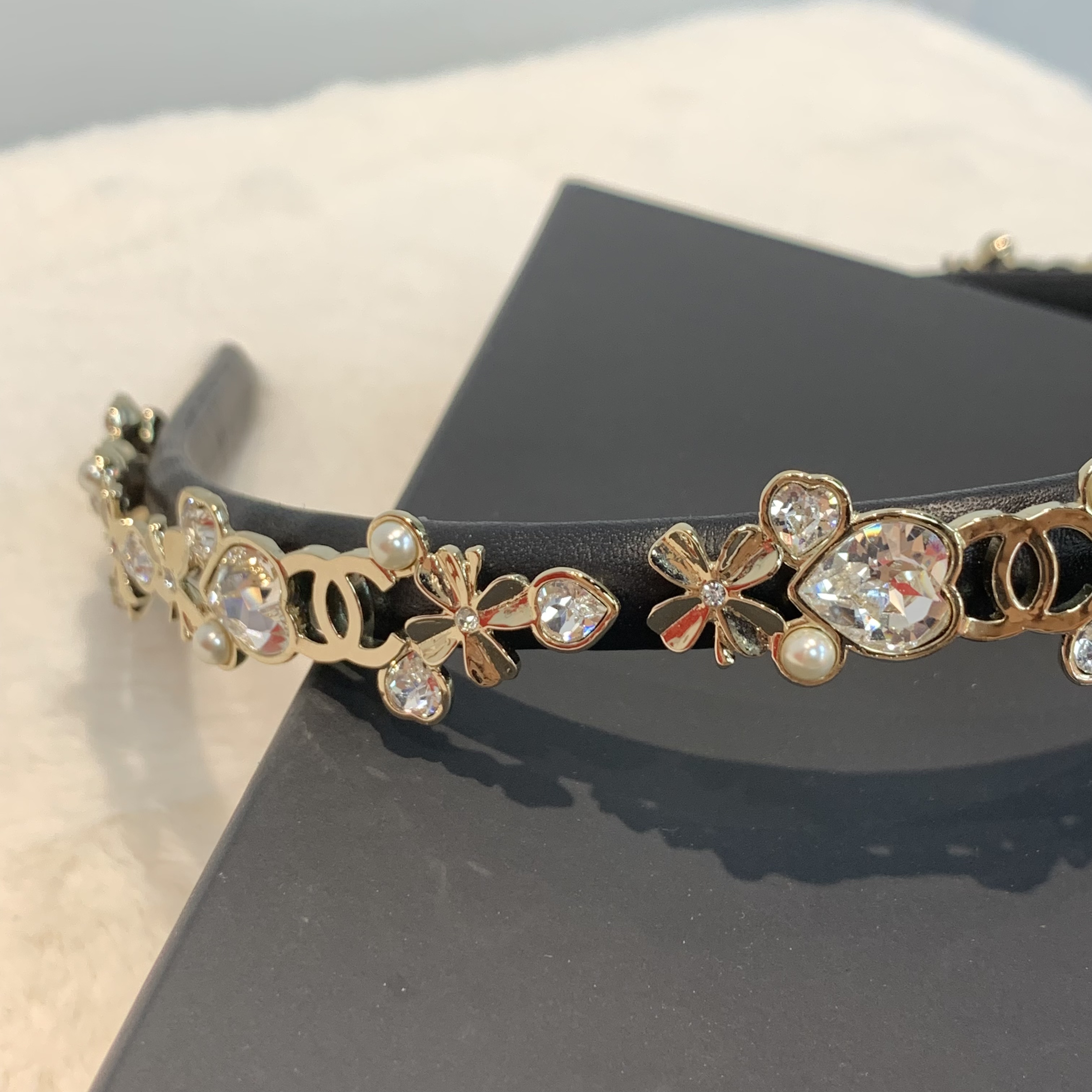 CHANEL香奈兒 22S絕美飾品水鑽公主頭箍