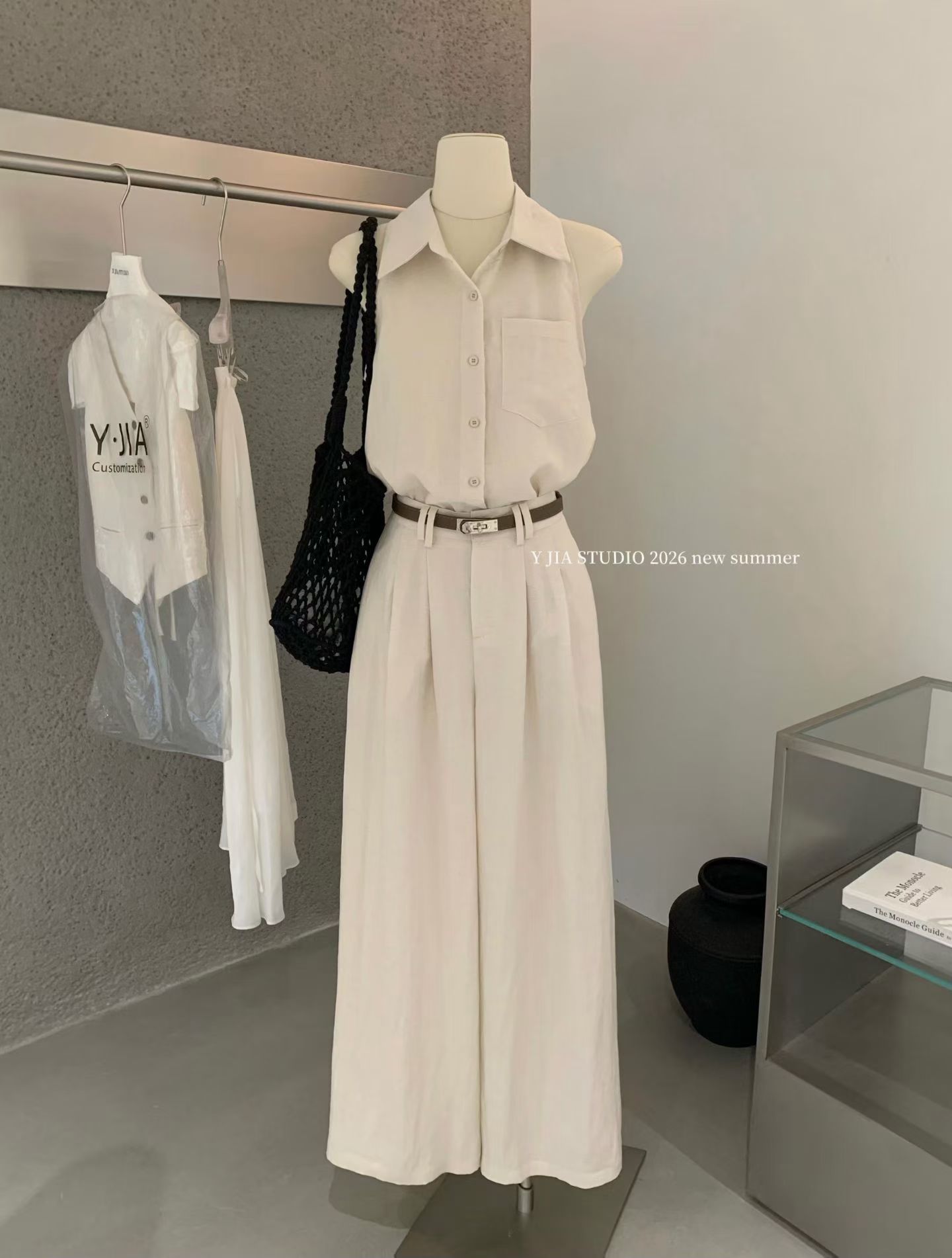 1803 Linen vibe top pants set | 亚麻老钱风套装