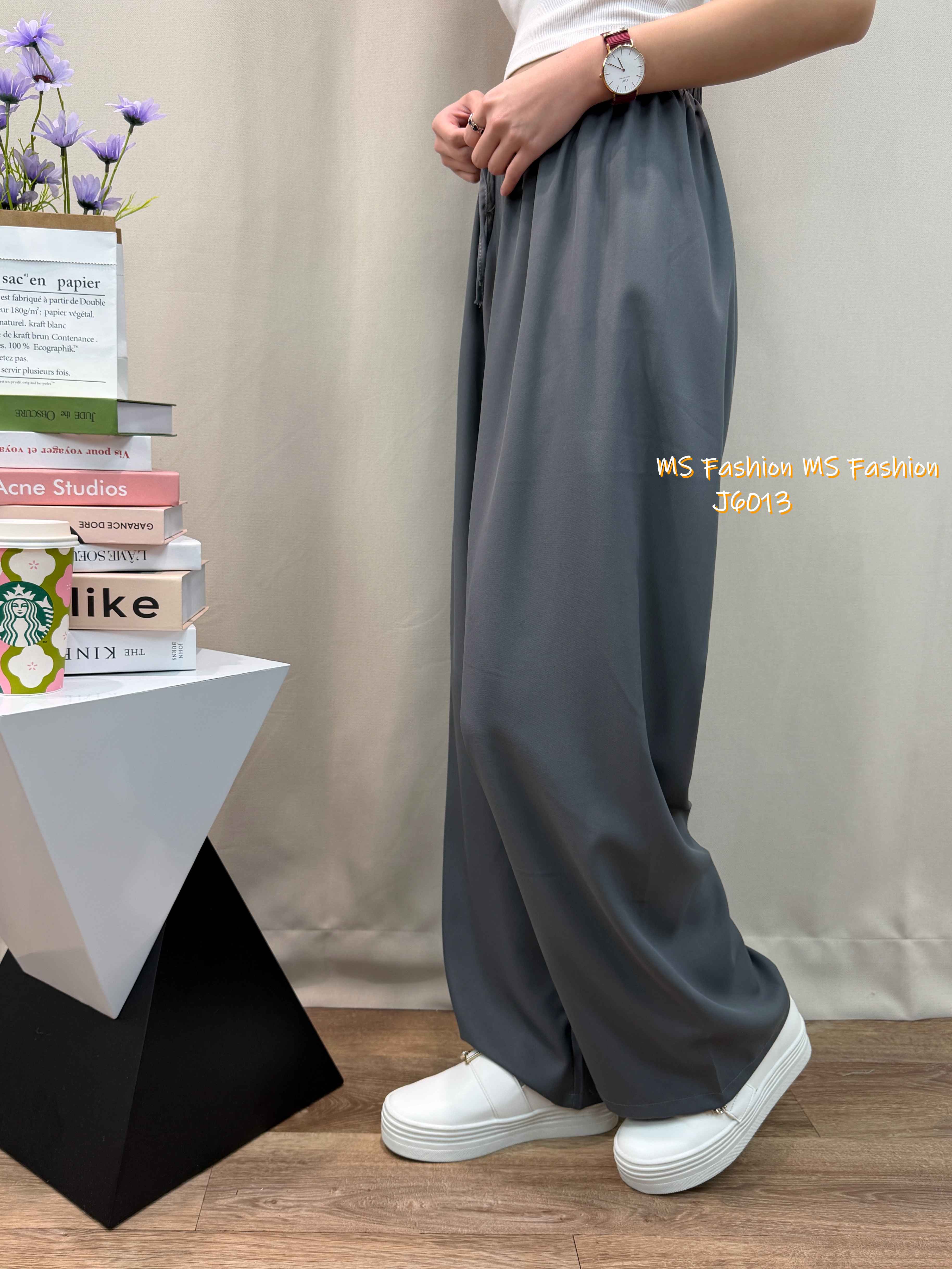 J6013 韓國🇰🇷靚色闊筒褲
