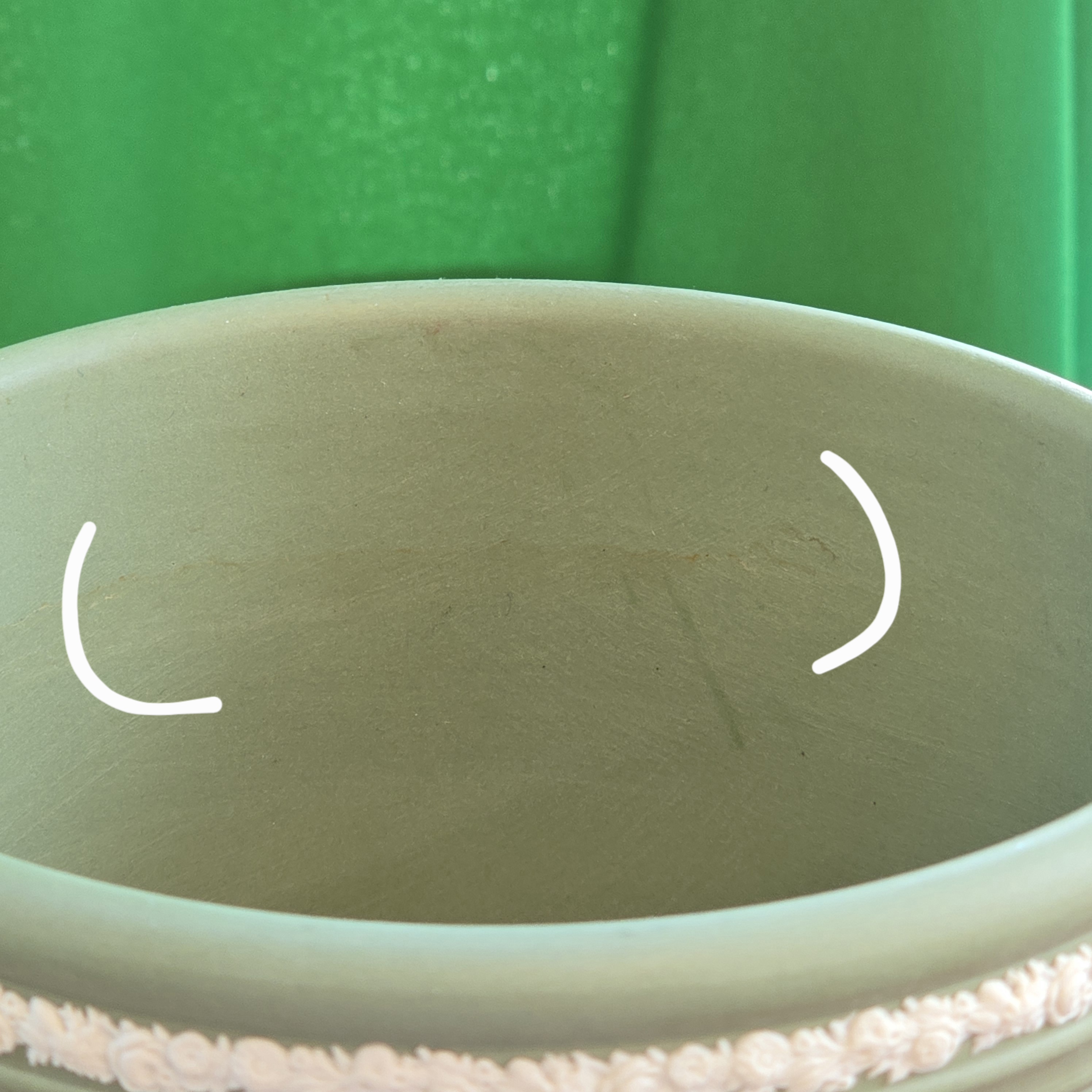 Vintage Wedgwood Green Jasper Large Vase Pot (MT2457)