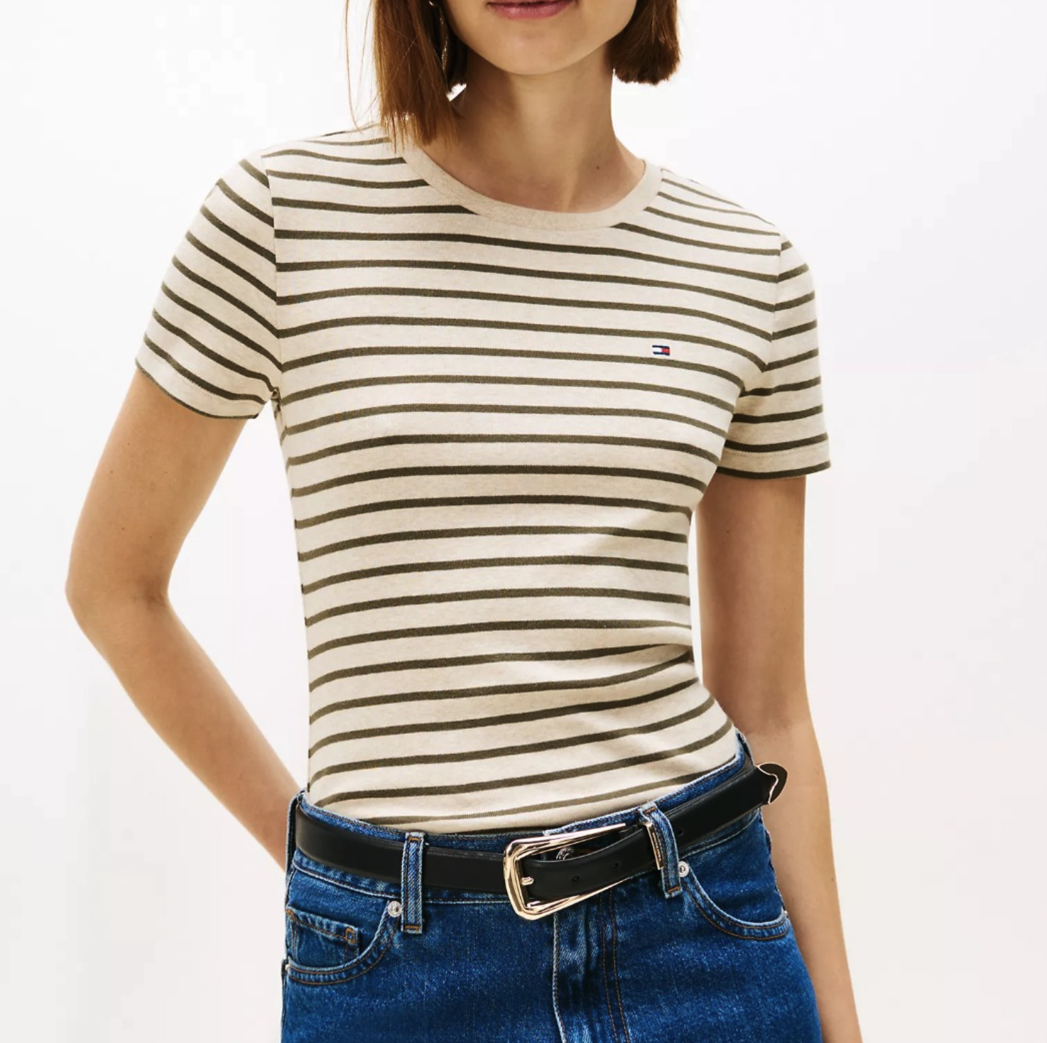 Tommy Hilfiger Rugby Stripe Crewneck T-Shirt