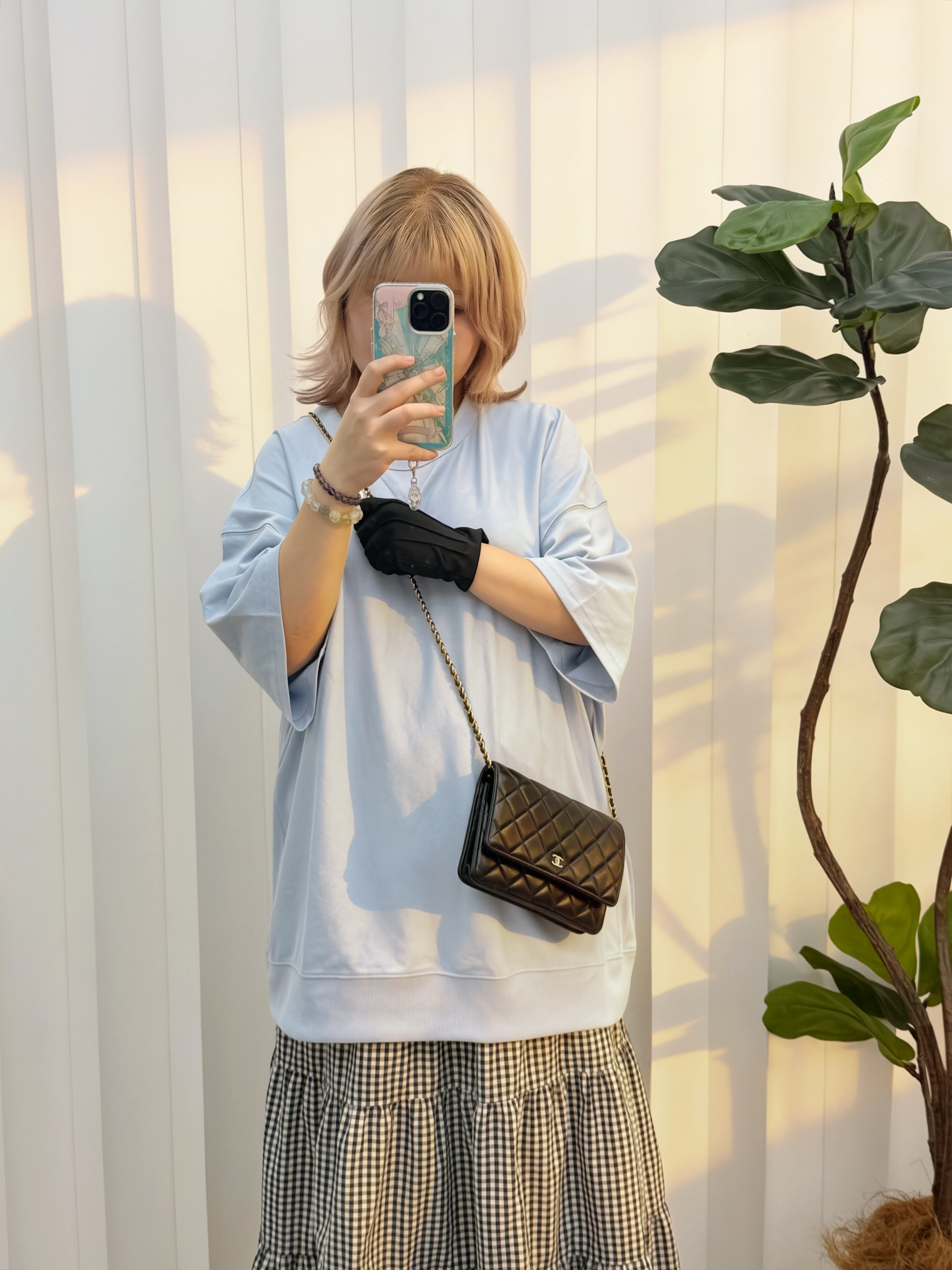 Chanel 👜 PRE OWNED 🛍️黑金woc 晶片款🖤