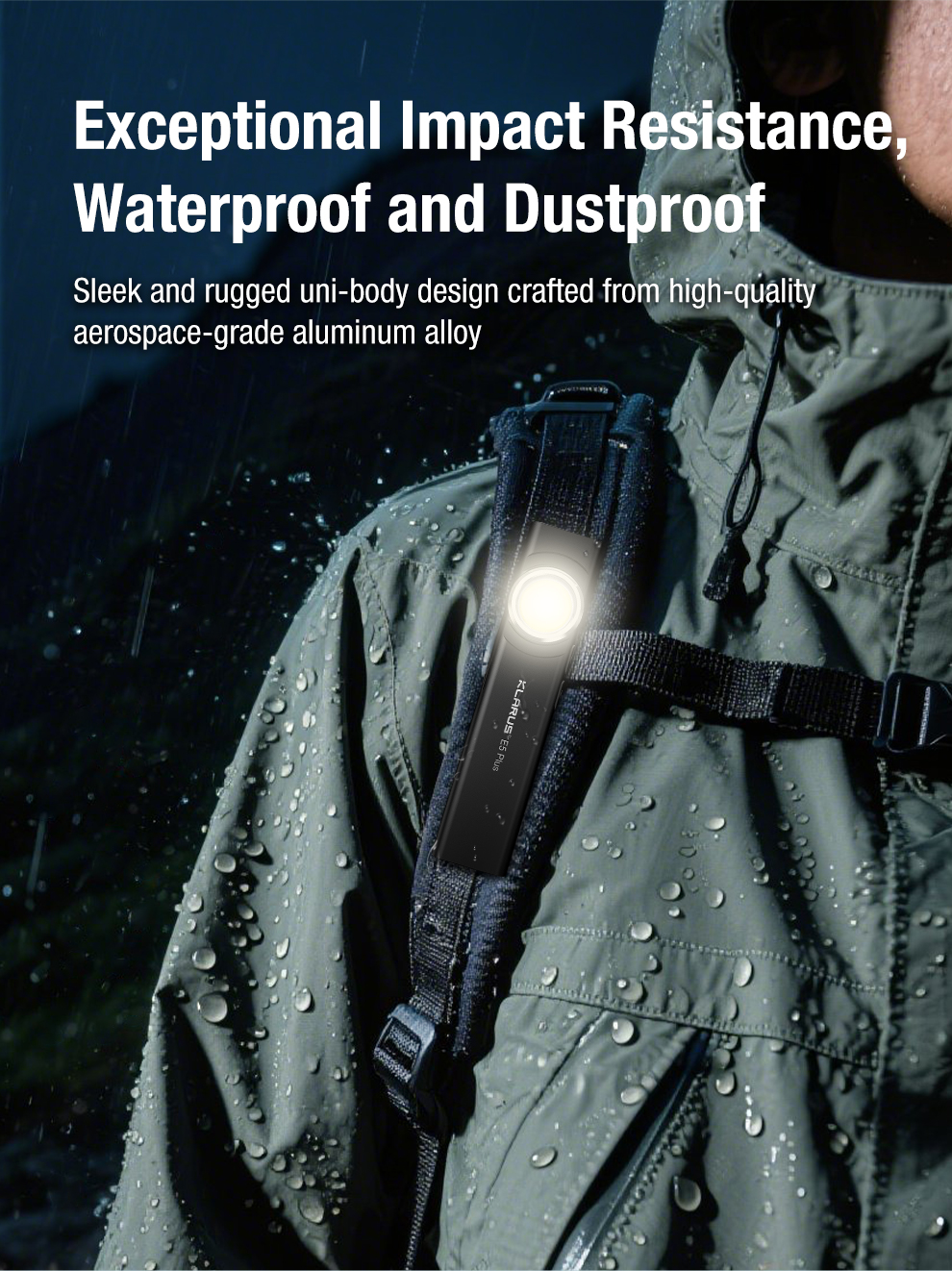 Klarus E5 PLUS 雙開關三光源 EDC 手電筒
