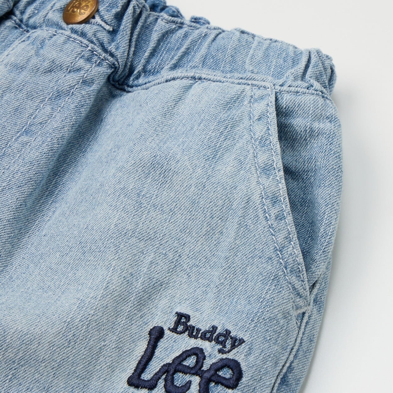 🇯🇵預訂 日本直送🇯🇵Buddy Lee 兩色標誌刺繡漸變半截牛仔褲