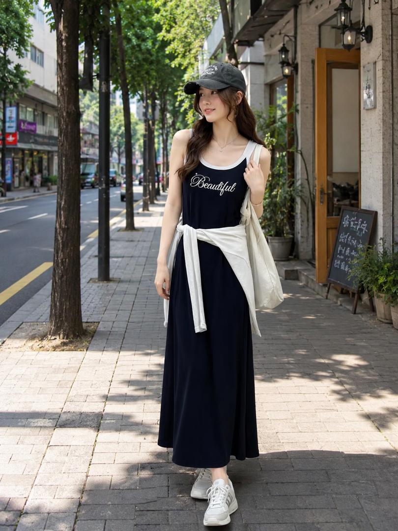 A031145 Slim Fit Sporty Maxi Dress