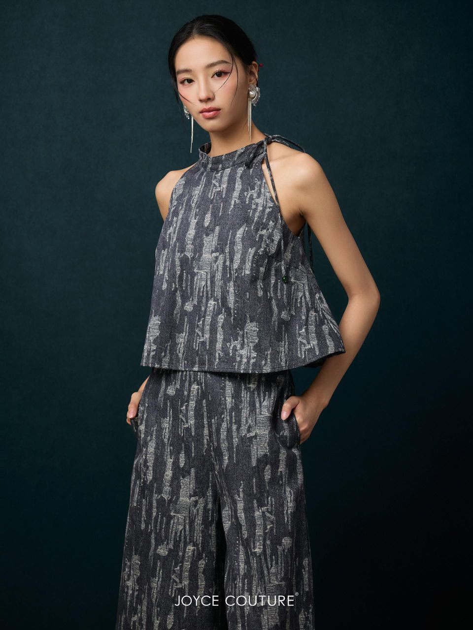 套装宽脚裤 P0082