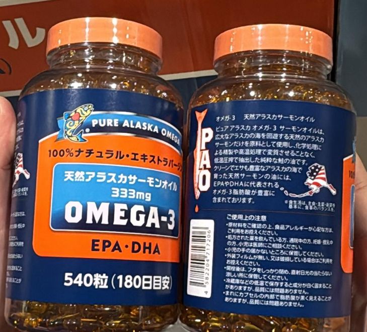 日本 COSTCO 限定⭐純阿拉斯加 野生鮭魚油 540粒🐟