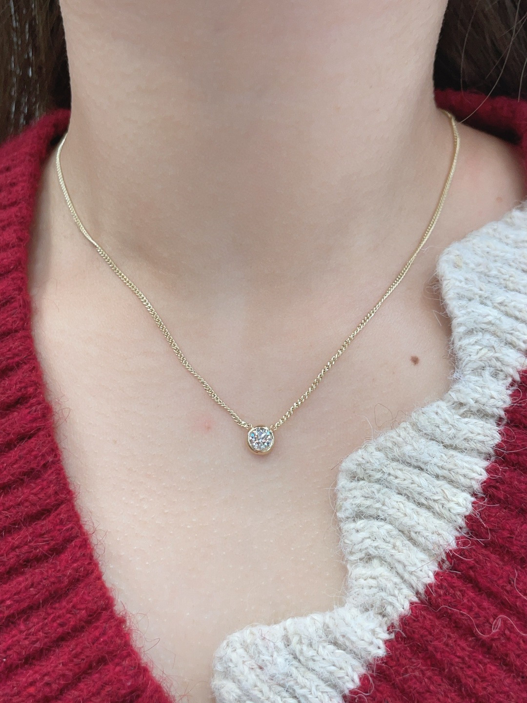 18K Diamond Necklace 