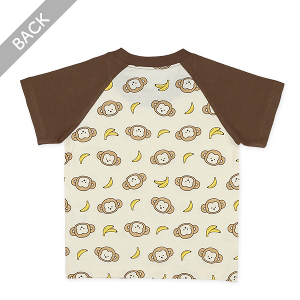 🇯🇵預訂 日本直送🇯🇵猴子香蕉滿印包腹短袖家居服上下套裝